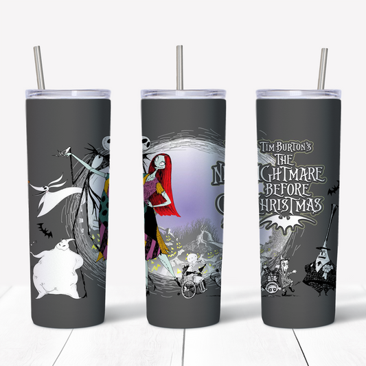 Nightmare Before Christmas Characters NBC 20oz Sublimated Metal Tumbler