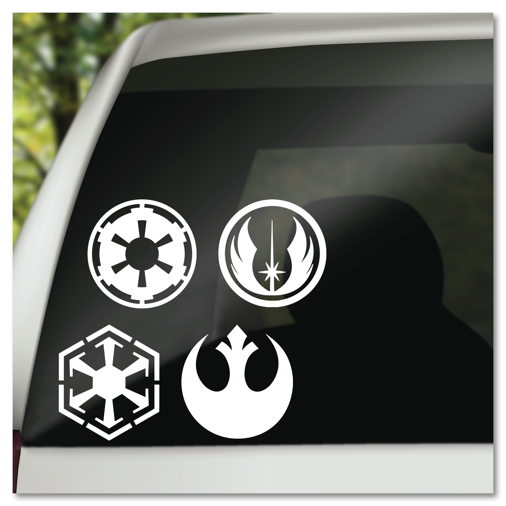 Star Wars Imperial Jedi Rebel Alliance or Sith Emblems Vinyl Decal S