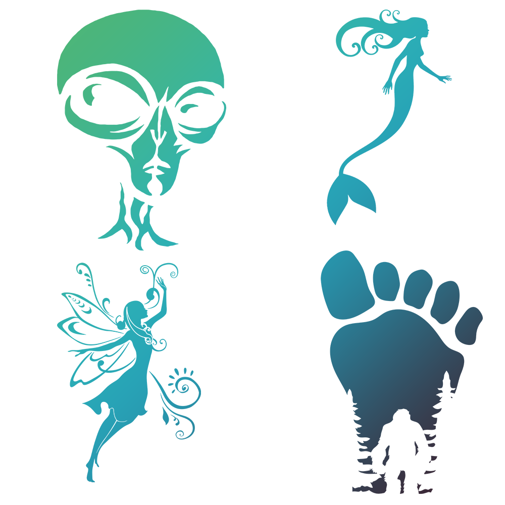 Aliens and Cryptids Decals