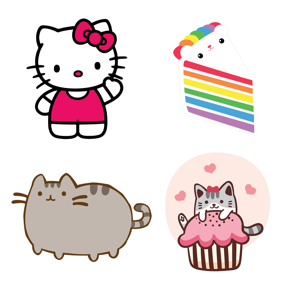 Kawaii / Cute Die Cut Stickers