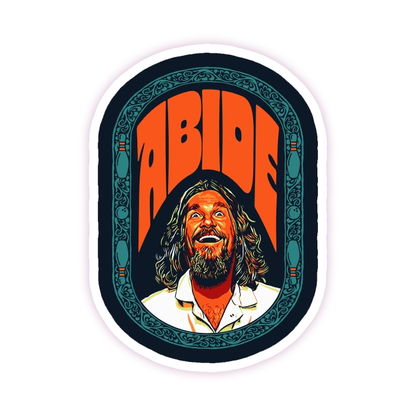 The Big Lebowski Abide Die Cut Sticker (100)