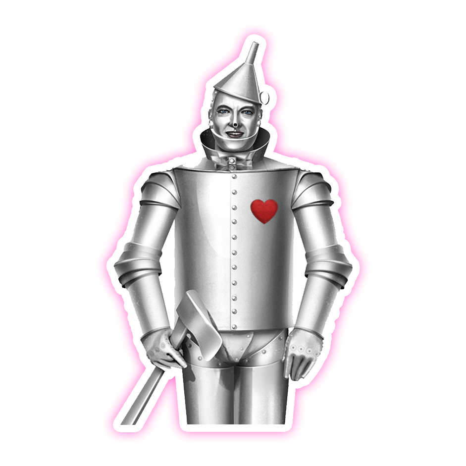 Wizard Of Oz Tin Man Die Cut Sticker (1003)