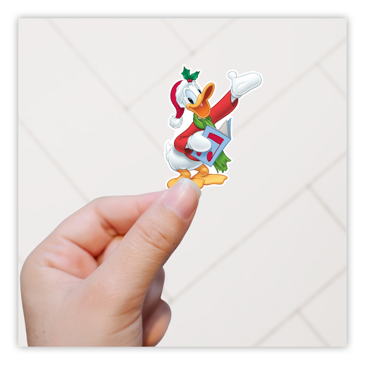 Christmas Donald Duck Die Cut Sticker (1009)