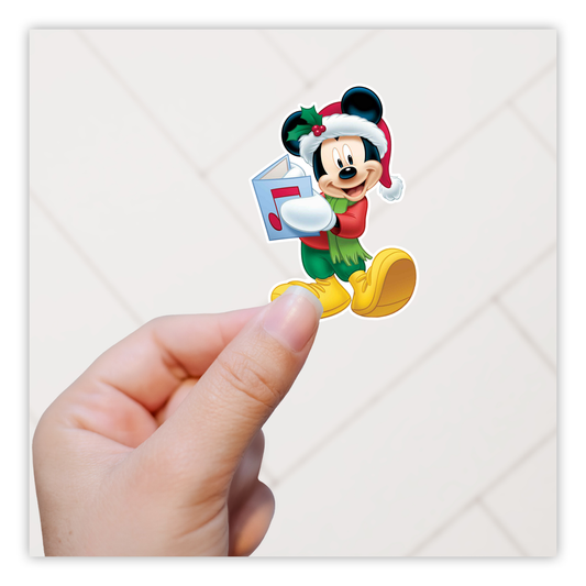 Christmas Mickey Mouse Die Cut Sticker (1010)