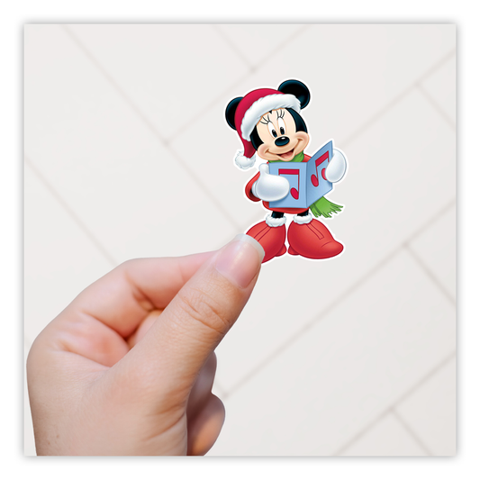 Christmas Minnie Mouse Die Cut Sticker (1011)