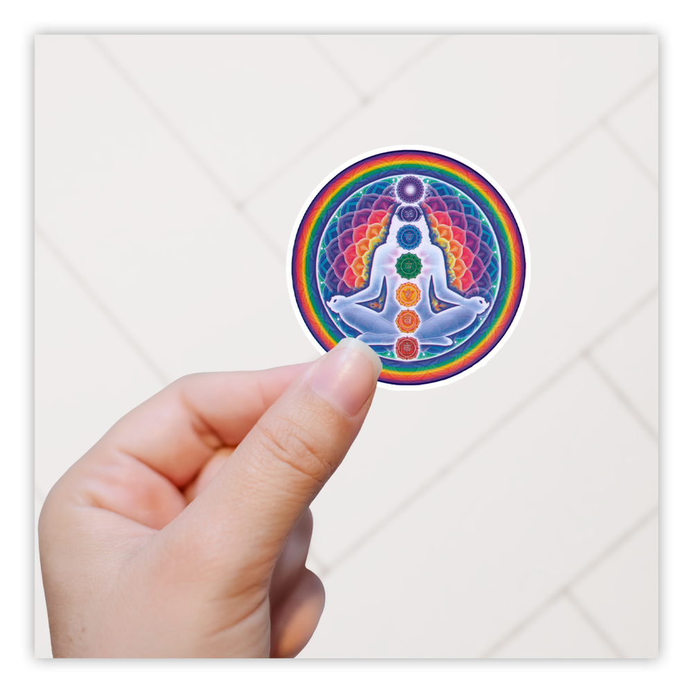 Chakra Body Alignment Die Cut Sticker (1016)