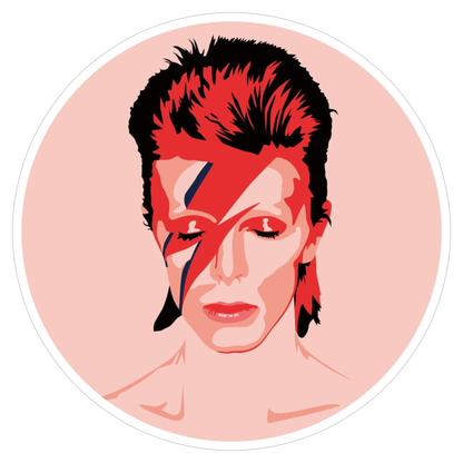 Ziggy Stardust David Bowie Die Cut Sticker (1027)