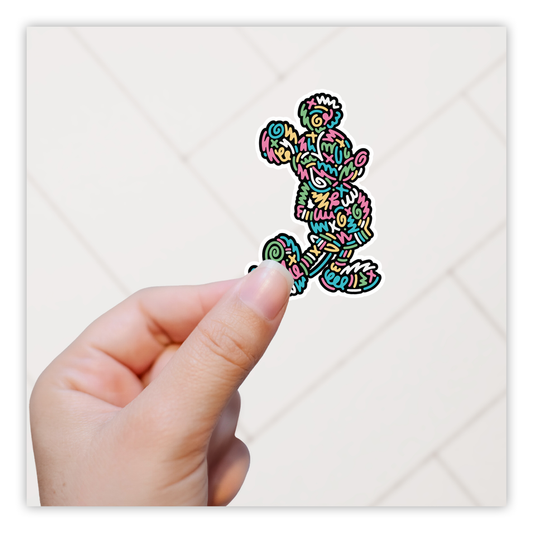 90's Vibe Mickey Mouse Die Cut Sticker