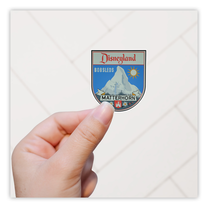 Disneyland Matterhorn Sign Die Cut Sticker (1041)