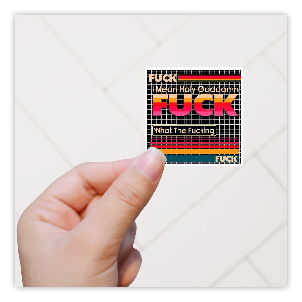 Retro Fucks Die Cut Sticker (109)