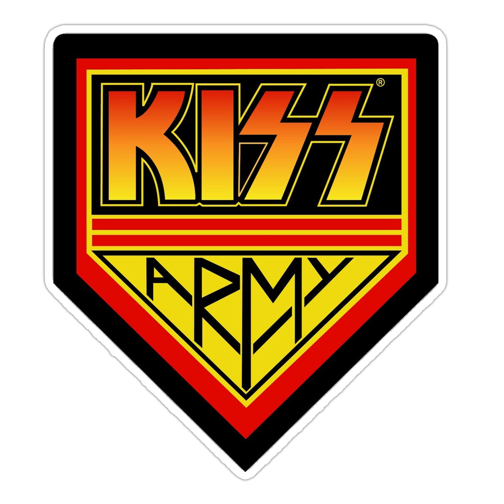 KISS Army Patch Die Cut Sticker (1103)