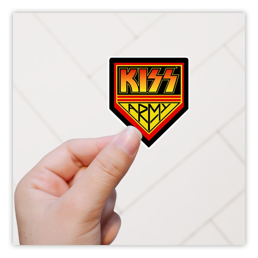 KISS Army Patch Die Cut Sticker (1103)