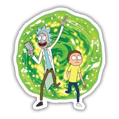 Rick and Morty Wormhole Die Cut Sticker (1110)