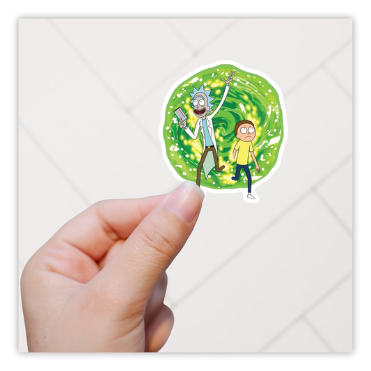 Rick and Morty Wormhole Die Cut Sticker