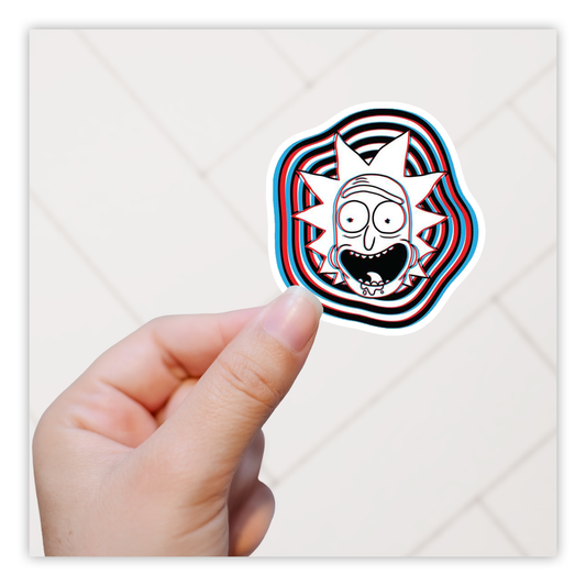 Rick and Morty 3D Rick Die Cut Sticker