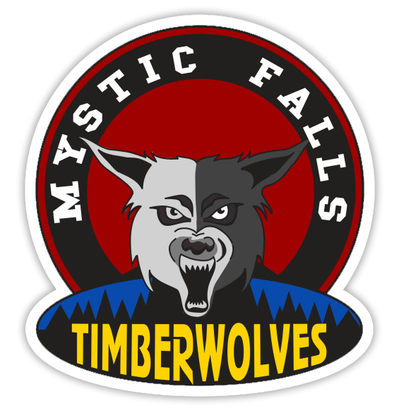 Vampire Diaries Mystic Falls Timberwolves Die Cut Sticker (1112)