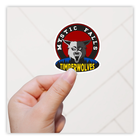 Vampire Diaries Mystic Falls Timberwolves Die Cut Sticker (1112)