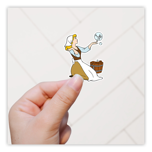 Disney Princess Cinderella Die Cut Sticker (1116)