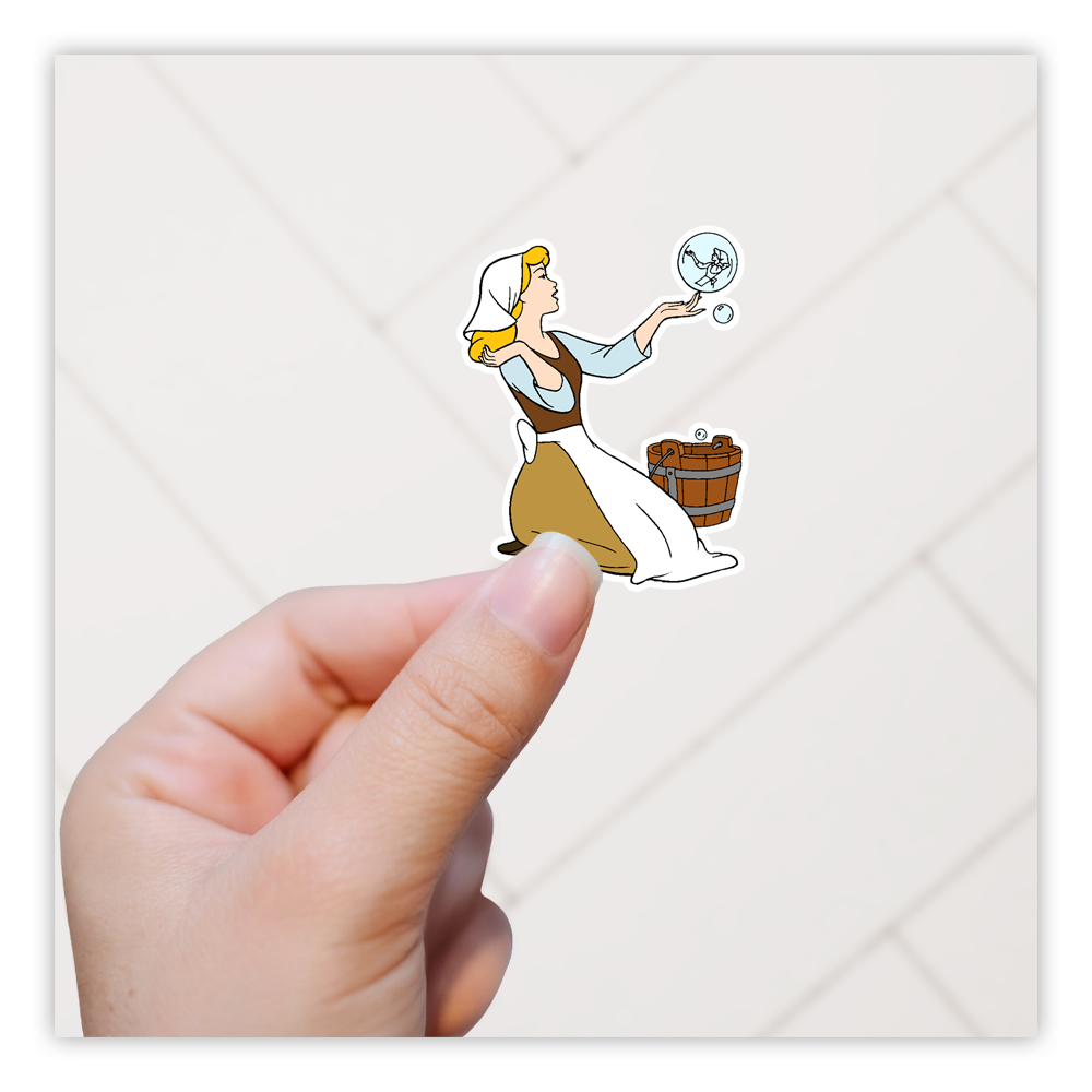 Disney Princess Cinderella Die Cut Sticker (1116)
