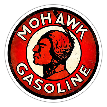 Mohawk Gasoline Die Cut Sticker (1127)