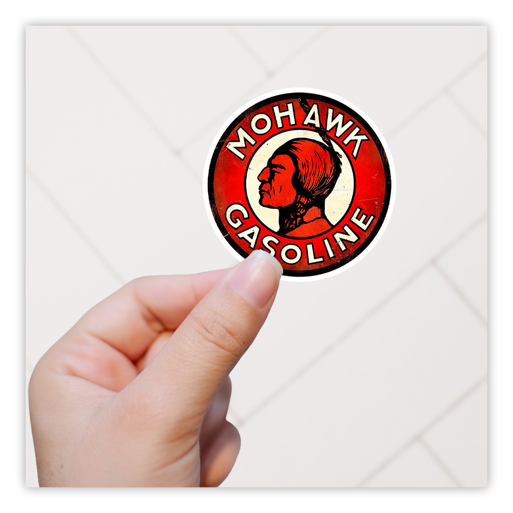 Mohawk Gasoline Die Cut Sticker (1127)