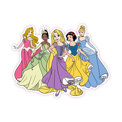 Disney Princesses Die Cut Sticker (1133)