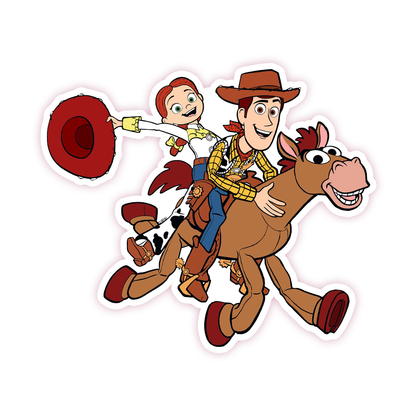 Disney Pixar Toy Story Woody Jessie Bullseye Die Cut Sticker (1138)