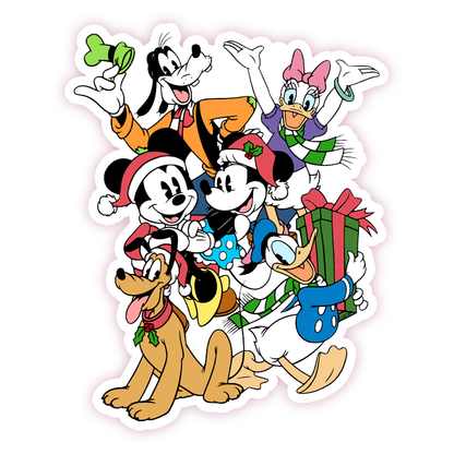 Mickey Mouse & Pals Christmas Die Cut Sticker (1141)