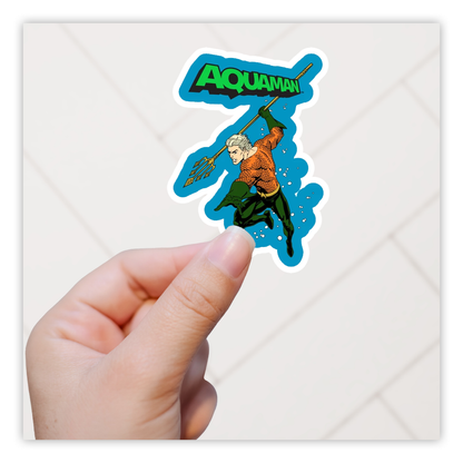 Super Friends Aquaman Die Cut Sticker (114)