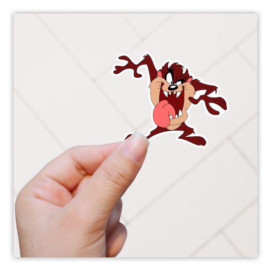 Tasmanian Devil Looney Tunes Die Cut Sticker (1150)