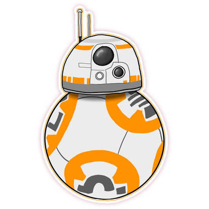 Star Wars Droid BB-8 Die Cut Sticker (1158)