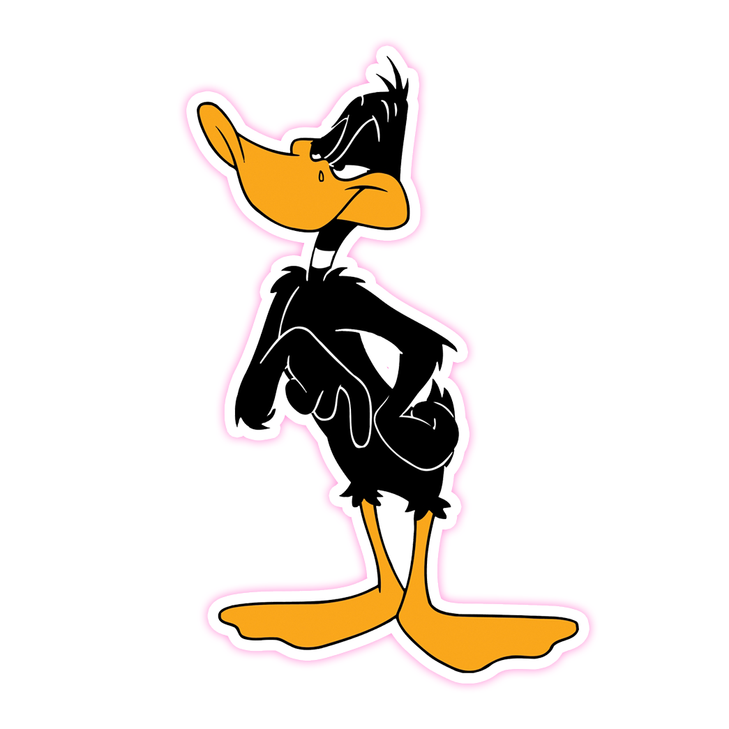 Daffy Duck Looney Tunes Die Cut Sticker (1160)