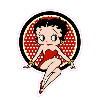 Betty Boop Die Cut Sticker (1161)