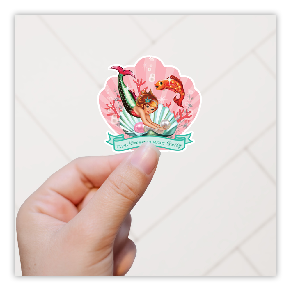 Mermaid Fresh Dreams Die Cut Sticker (1167)