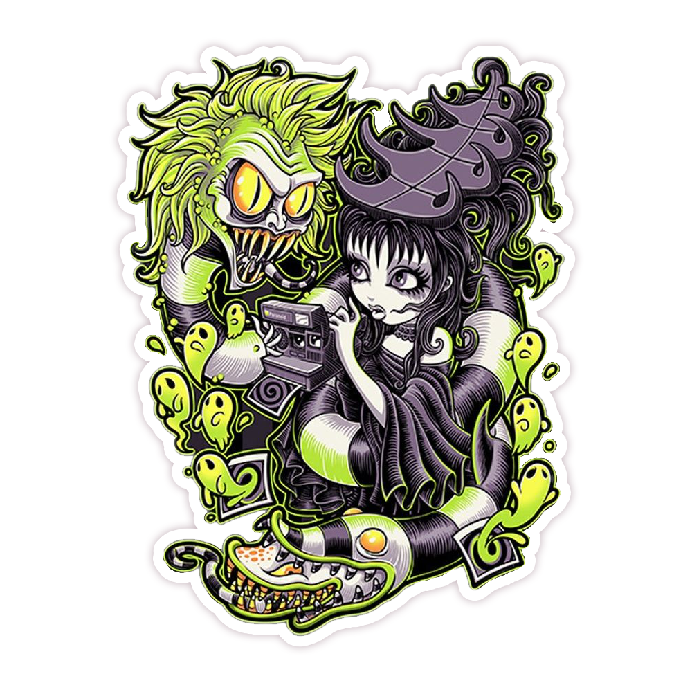 Spotprent Beetlejuice Lydia Deetz Die Cut Sticker (117)