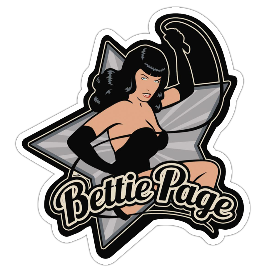 Pin Up Girl Bettie Paige Die Cut Sticker (1175)