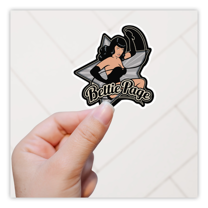 Pin Up Girl Bettie Paige Die Cut Sticker (1175)