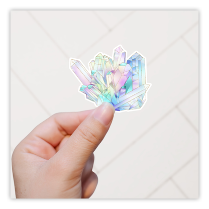 Aurora Borealis Crystal Cluster Die Cut Sticker (118)