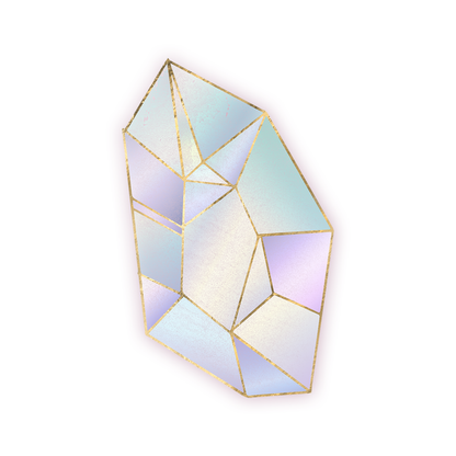 Aurora Borealis Crystal Die Cut Sticker (119)