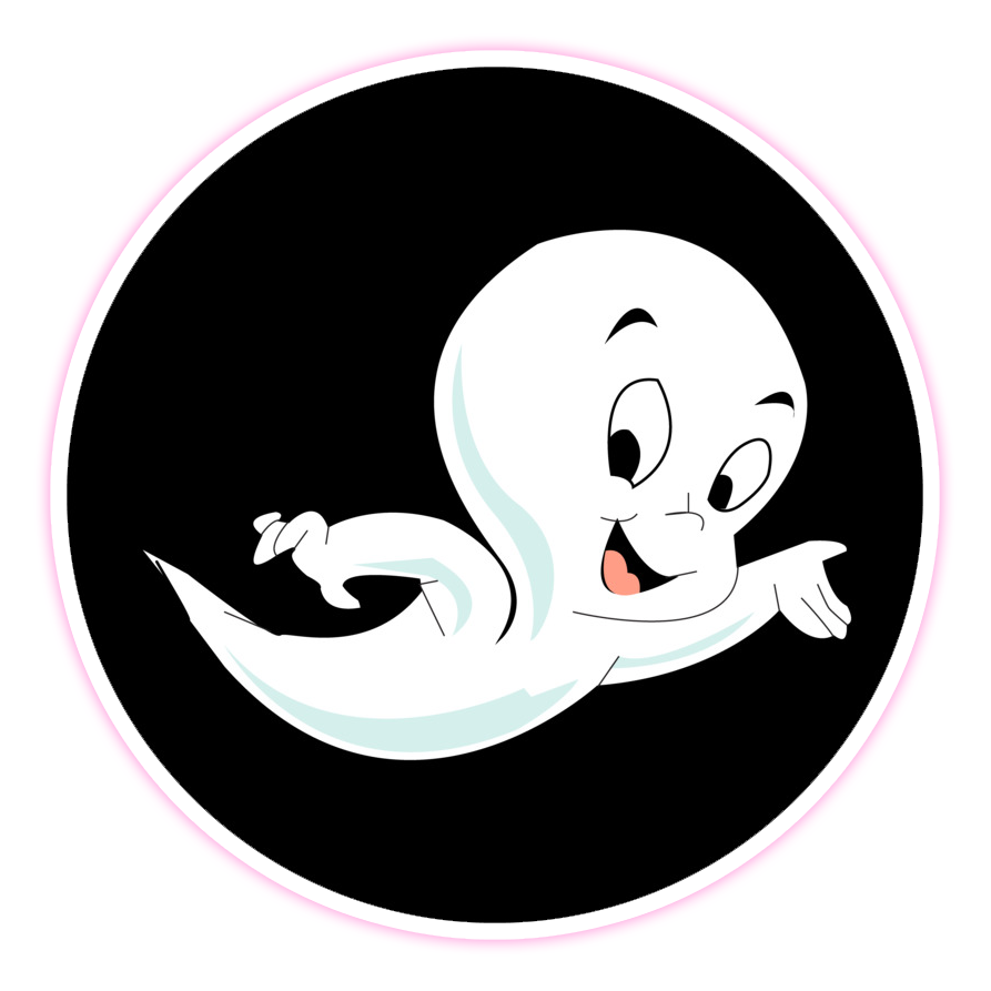 Casper The Friendly Ghost Die Cut Sticker (1194)