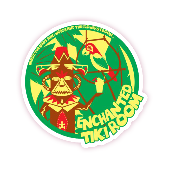 Disney's Enchanted Tiki Room Die Cut Sticker (1200)