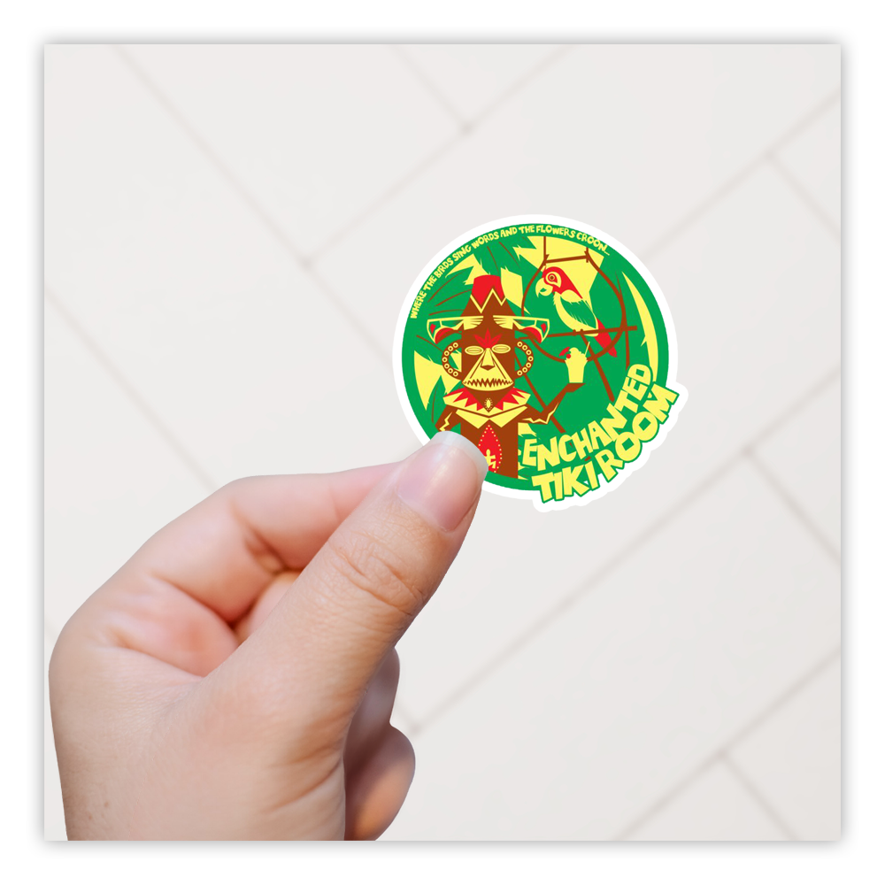 Disney's Enchanted Tiki Room Die Cut Sticker (1200)