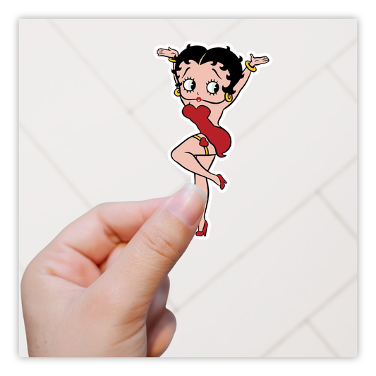Betty Boop Die Cut Sticker (1201)