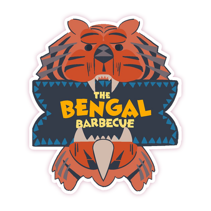 Disneyland Bengal BBQ Die Cut Sticker (1215)