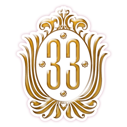 Club 33 Logo Die Cut Sticker (1218)