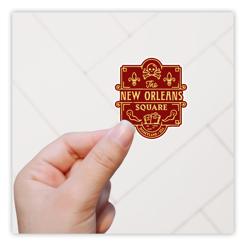 Disneyland New Orleans Square NOS Die Cut Sticker (1219)