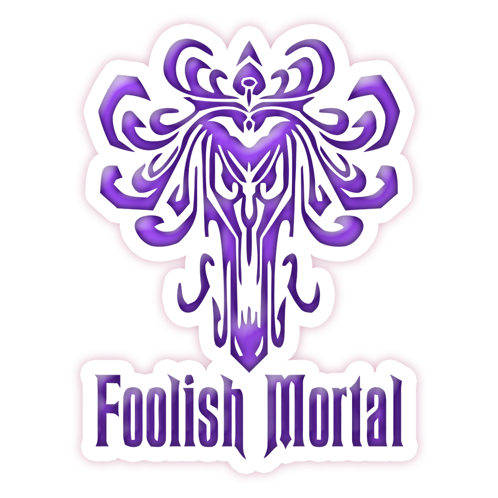 Haunted Mansion Wallpaper Beast Foolish Mortal Die Cut Sticker (1220)