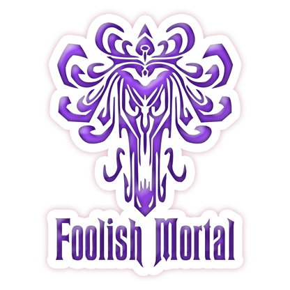 Haunted Mansion Wallpaper Beast Foolish Mortal Die Cut Sticker (1220)