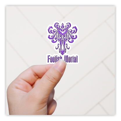 Haunted Mansion Wallpaper Beast Foolish Mortal Die Cut Sticker (1220)