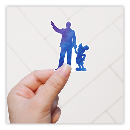 Walt Disney Mickey Mouse Partners Standbeeld Die Cut Sticker (1226)